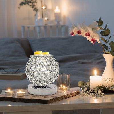 China Luxury Premium Glass Candle Homedecore Oil Melting Electric Lamp Wax Burner Eco - Friendly for sale