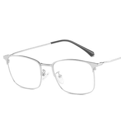 China For Reading Glasses 3148 Flat Mirror Fashion Square Metal Optical Glass Frames For Men for sale