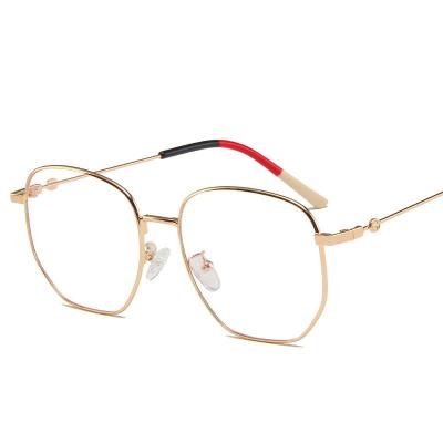 China For Reading Glasses 3160 Street Photo Fashion Plani Black Hexagonal Optical Glasses Frames For Men for sale