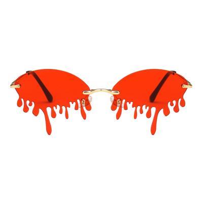 China Cute Retro Tears Shape Unique Trendy Metal Fashion Women Sunglasses for sale