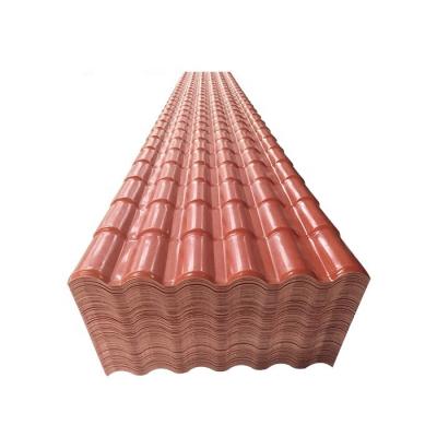 China Contemporary Plastic Roofing Sheets For Housing Building Materials Corrugated ASA PVC Roof Tile Spanish Colombia Roof Shingles for sale