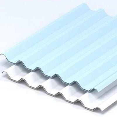 China Long lifespan contemporary plastic roof tiles/twin sheet wall cavity upvc roof panel building materials upvc roof for sale