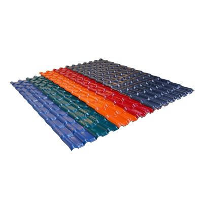 China Contemporary Economical Plastic ASA PVC Roofing Sheets For House Colombia Corrugated Spanish Sheet APVC Roof Tile for sale