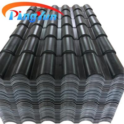 China Traditional Popular In Mexico Corrugate PVC Roof Tiles / Stable Color Roma ASA Plastic PVC Roof Sheet For Villa for sale