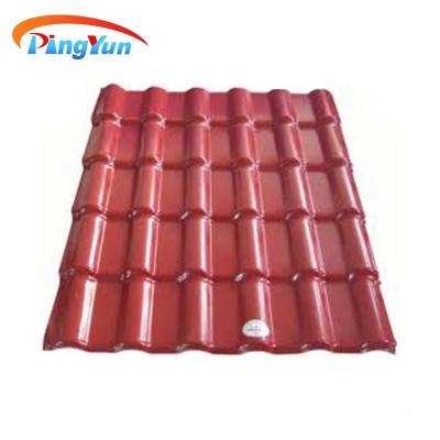 China Traditional Lightweight PVC Roof Tile / Plastic Tiles For Roma ASA Plastic Roof / PVC Roofing Sheet For Pavilion for sale