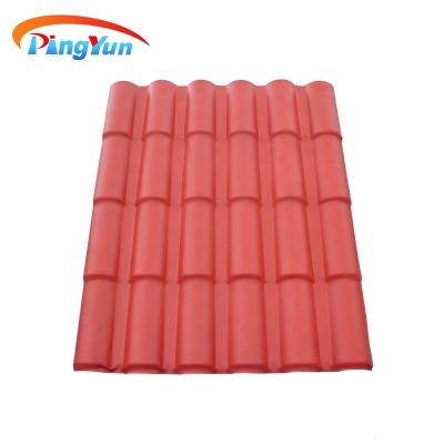 China Anti Corrosion Resistance Pvc Roma Lamina Style ASA Synthetic Resin Roof Tile for sale