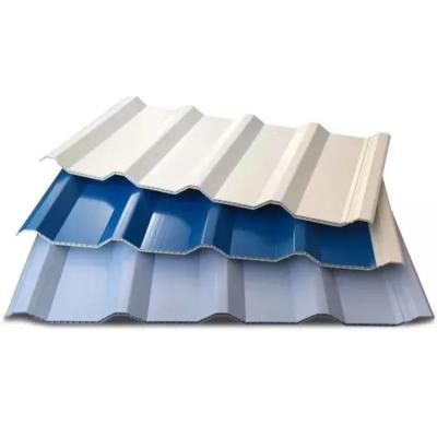 China Contemporary Excellent Insulation Roof Sheet Twin Wall Cavity UPVC Roofing Panel For Warehouse Farmhouse for sale