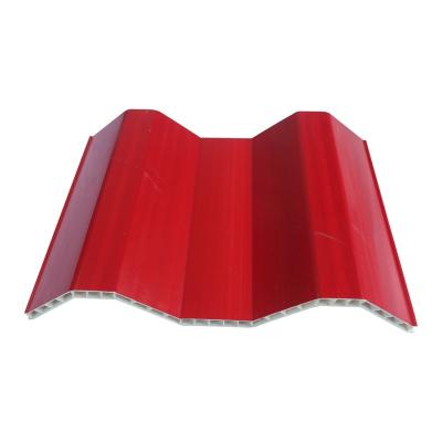 China Long Lifespan Contemporary Hollow Corrugated PVC Roof Sheet And Roofing Tile for sale