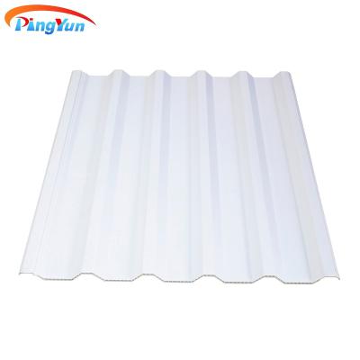 China Industrial fireproof anti corrosive PVC corrugated roof tile color stable upvc roof sheet for sale