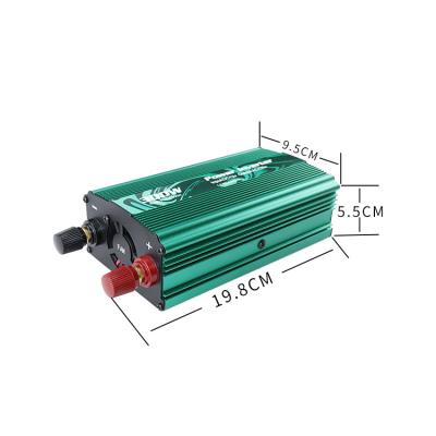 China Solar Inverter 12v 300w Hybrid High Frequency Pure Sine Wave Battery Green MP Color Load 19.8*9.5*5.5cm for sale