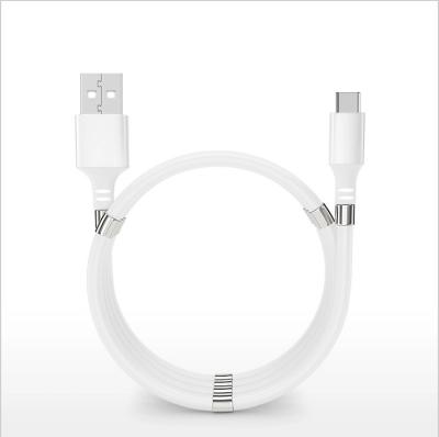 China New Design Hot Selling Supercalla Magnetic Storage USB Cable Self-Winding Fast Charging Cable Magnetic Storage Cable for sale