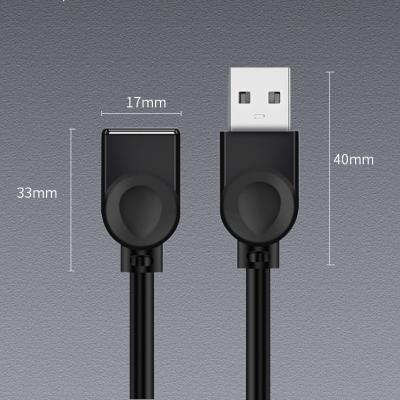 China Video Game Player Computer Laptop Desktop Data Cable For USB 2.0 Charging Data Transmission A Male To A Female USB Extension Cable for sale