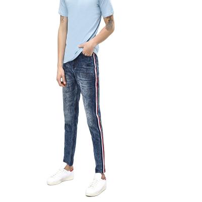 China New Style Breathable Autumn Blue Jeans Men With Custom Band for sale