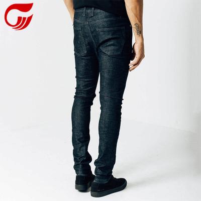 China New Style Breathable Men's Skinny Jeans In Dark Wash Gray for sale