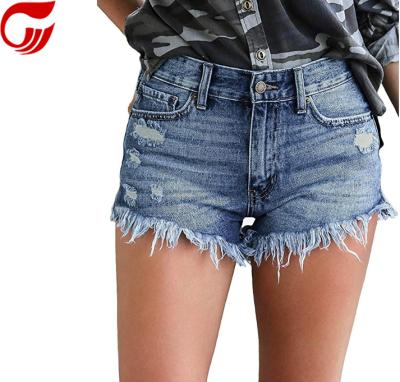 China Breathable Top Quality Women Denim Shorts for sale