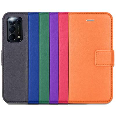 China Anti-fall Full PU Protective Mobile Phone Case Cover Leather Card Slots For Oppo Reno6 pro+ 5G 4G Reno 6 z for sale