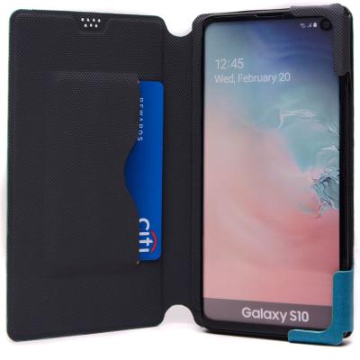 China Anti-fall Universal Mobile Phone Case PU Leather Full Protection Flip Stand Card Holder Cover for sale