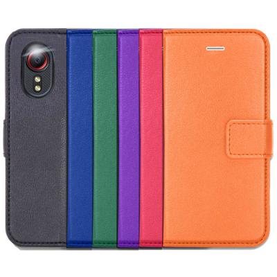 China Anti-fall PU Leather Phone Case Cover Full Card Slots For Samsung Galaxy Xcover 5 for sale