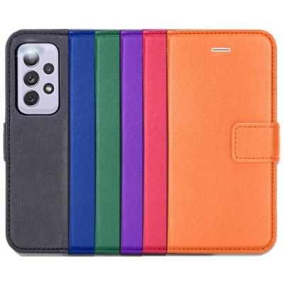 China Full Anti-drop Protection PU Leather Flip Case Cover Card Slot For Samsung Galaxy A72 for sale