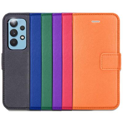 China Full Anti-drop Protection PU Leather Flip Case Cover Card Slot For Samsung Galaxy A32 for sale