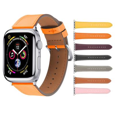 China Genuine Leather Microfiber Watch Band Leather Strap For Apple Watch iWatch for sale