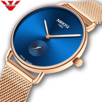 China NIBOSI Relogio Feminino Water Resistant Women Watches Luxury Brand Gold Quartz Ladies Watch Women Fashion Dress Strap Waterproof Reloj Mujer for sale