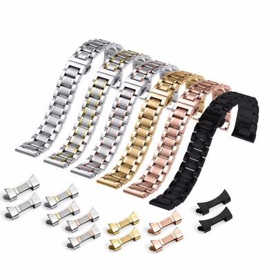 China NIBOSI 304 Stainless Steel OEM Watch Band Solid Stainless Steel Metal Watch Strap for sale