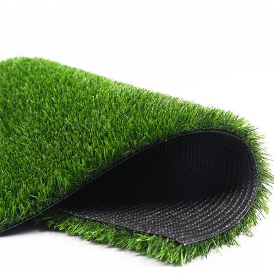 China Simulation 3 Tone Green Carpet Grass Carpet High Quality Artificial Decorations Artificial Grass Outdoor Landscaping Cheap Synthetic Grass for sale