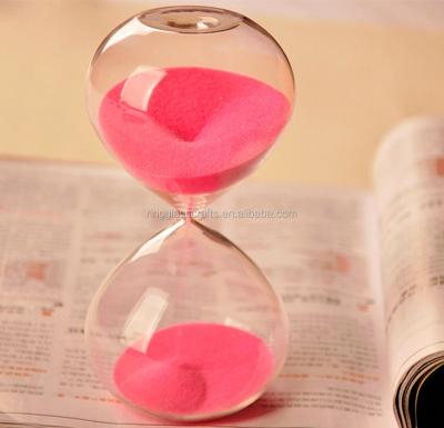 China Calculate Hour 3/15/30 Minutes Sands Blown Glass Sandglass Colorful Clock Timer Hourglass For Home Decor Holiday Birthday Gifts for sale