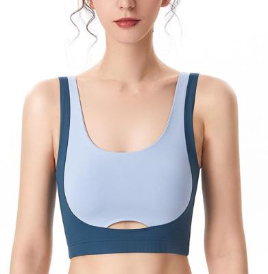 China Breathable Padded Yoga Sports Bra Yoga Sports Bra Fitness Workout Tank Top Running Bra for sale