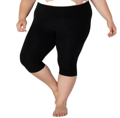 China Wholesale Yoga Leggings High Waist Capri Women Pants Plus Size Gym Curve Breathable Leggings for sale