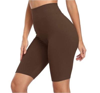 China Breathable Women Workout Yoga Shorts Soft Solid Biker Shorts Premium Buttery Running Pants With Tummy Control for sale