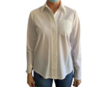 China Breathable Plus Size Elegant Lady Tops Casual Wear Custom Made British Style Blouse Shirt Logo Office Wear for sale