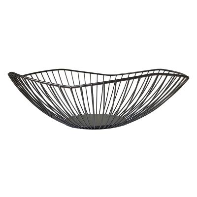 China Folding Metal Wire Fruit Bowl Iron Arts Fruit Storage Baskets for Kitchen Counter Countertop Home Decor Table Centerpiece Decorative for sale