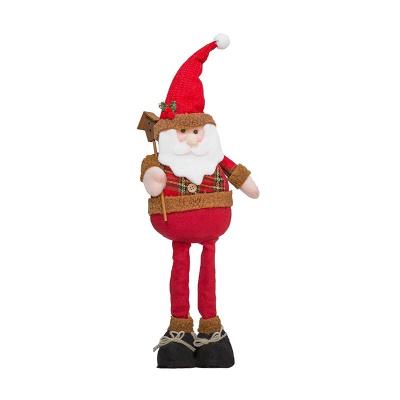 China Wholesale Home Decoration Retractable Christmas Ornaments Christmas Retractable Santa Claus Retractable Doll for sale