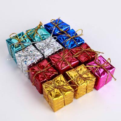 China 1pack/12pcs Christmas Simple Wholesale Decorations Small Jewelry Gift Package for sale