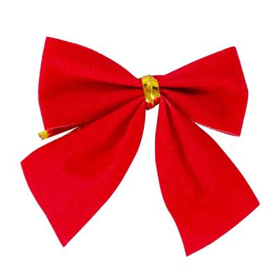 China Wholesale Price 12pcs/pack Christmas Tree Candy Decoration Floral Ribbon Bow for sale