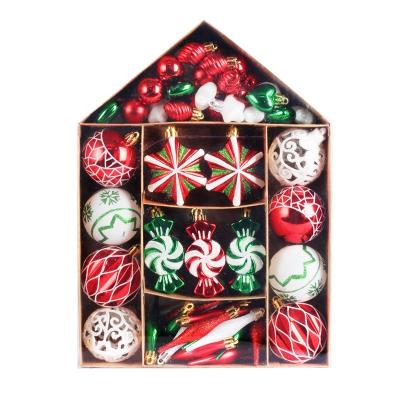 China Luxury High Quality Durable Christmas Decoration Christmas Ball Gift Box Christmas Tree Ornaments for sale