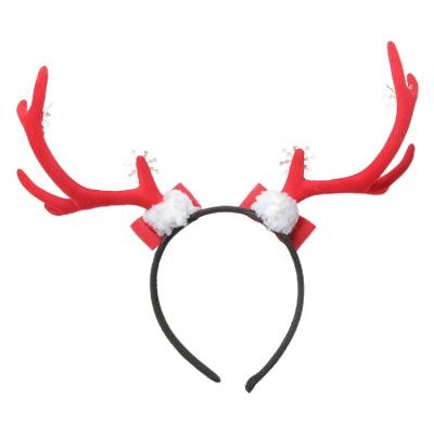 China Environmentally Friendly Stage Show Party Headdress Flower Fancy Christmas Antler Headband Exaggerated Hair Circle Cosplay for sale