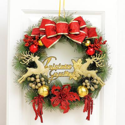 China Christmast Ornament 40cm Luxury High End Christmas Garland Decoration Large Outdoor Christmas Decorations for sale