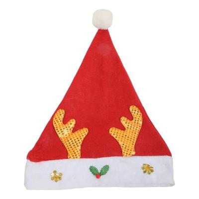 China Hot Selling Deer Children's Cartoon Home Decoration Hat Non-woven Decorative Christmas Hat Gift 25*30cm for sale