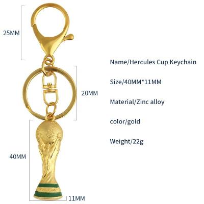 China 2022 Suvenir Gift Qatar World Cup Key Chain Metal Key Chain World Cup Football Souvenir for sale