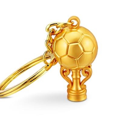 China 2022 Gold Suvenir Gift Qatar World Cup Trophy Metal Keychain 3d Football Trophy Keychains Fan Souvenir Decoration for sale