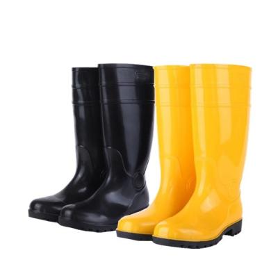 China Decorative Waterproof Durable 2019 Manufacture Customized PVC Safety Steel Toe Unisex Waterproof Work Rain Boots For Men for sale