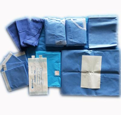 China Disposable Surgical Sterile Angiography Sergery Medical Supply Laparotomy Pack for sale