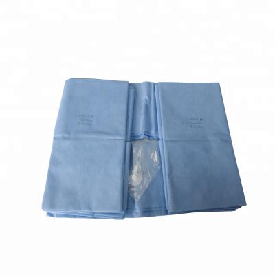 China Hospital / Clinic Disposable Nonwoven Surgery Use Obstetrics Cesarean Section Drape With Pouch for sale