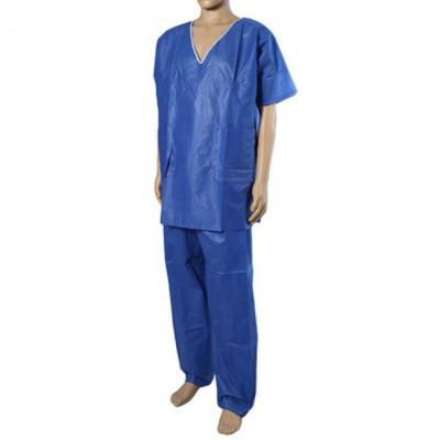 China Red Medical Examination SMS Ot Top Man 35G OED ODM Lace Mens Scrub Suit Set for sale