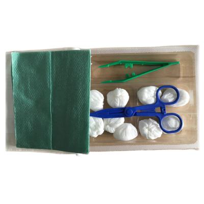 China Disposable Nursing Agency Use Disposable Sterile Dressing Change Kit With Medical Cotton Ball for sale