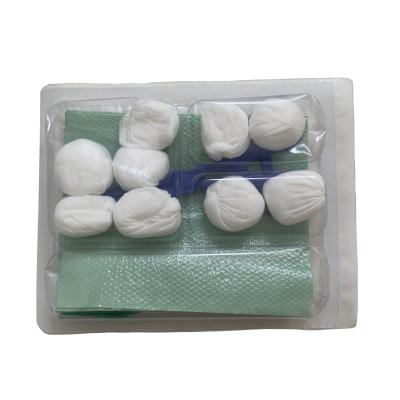 China Disposable Cotton Pad Pack Wound Dressing Sterile Base Dressing Surgical Kit For Hospital for sale