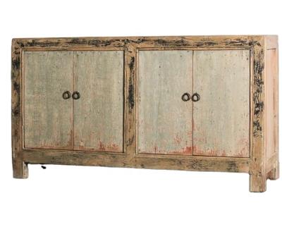 China (Size)Reproduction Adjustable Antique Furniture Wholesale Recycled Furniture Wood Antique Cabinet Four-Door Cabinet for sale